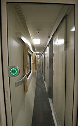 Corridor in new Thai 1st class sleeper