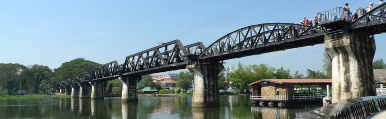 The infamous Bridge on the River Kwai