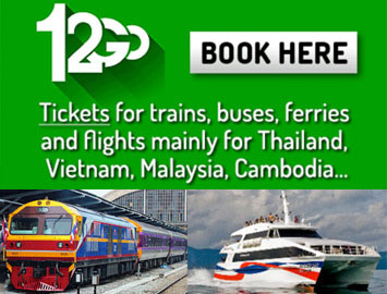 Buy tickets for train, bus, ferry in Thailand