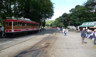 Laxey station on the Manx Electric Railway