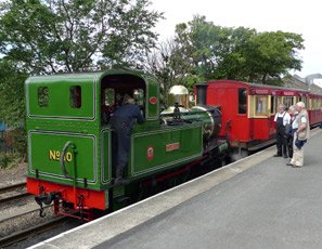Steam train at Port Erin