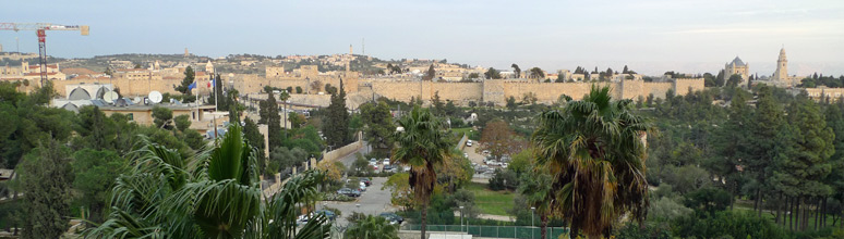 View of Jerusalem Old City from the King David Hotel
