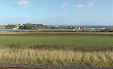 Alnmouth, seen from the train