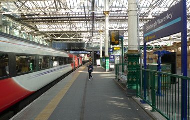 Train at Edinburgh