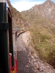 Scenery on the Copper Canyon train ride, Mexico