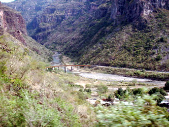 Scenery on the Copper Canyon railway, Mexico