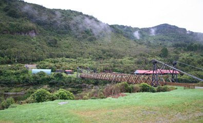 The Brunner Mine site, seen from the train...