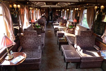 The Venice Simplon Orient Express bar-lounge car