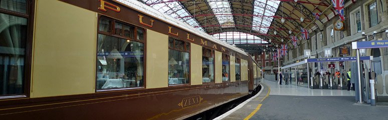 The Venice Simplon Orient Express Pullman train at London Victoria