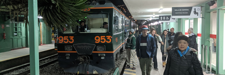 Inca Rail 360 train arrived at Cusco San Pedro
