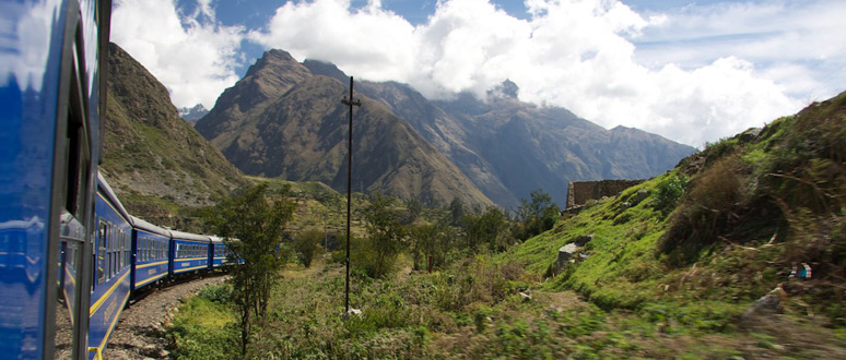 On the train to Machu Picchu, beyond Ollantaytambo