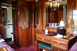 2-bed room on the Royal Scotsman cruise train