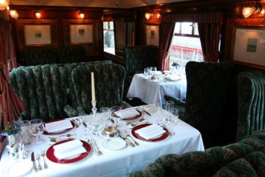 Inside the Royal Scotsman's Dining Car No.2 'Victory'