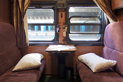 2-berth sleeper on the Premier Classe train