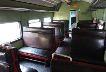3rd class seats on Sri Lankan train