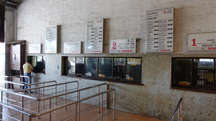 Ticket counters at Colombo Fort