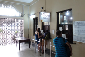 Reservations counter at Kandy station