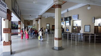 Inside Kandy station