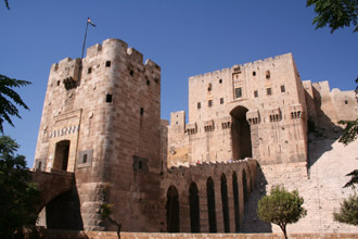 The citadel of Aleppo, Syria