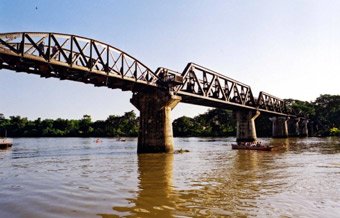 The Bridge on the River Kwai, from the Kan'buri (Bangkok) end