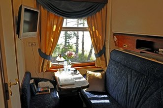 Golden Eagle luxury train - silver compartment