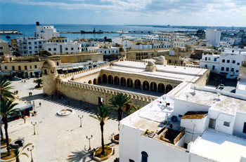 The grand Mosque, Sousse, Tunisia.  Easy to reach without flying!