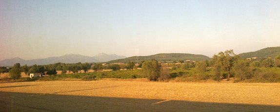Scenery from the Izmir to Ephesus train