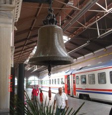 The station bell at Izmir Alsancak