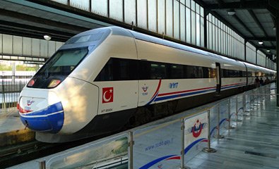 YHT train at Ankara