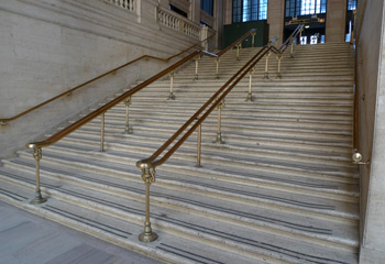 The steps at Chicago Union Station featured in the pram scene in The Untouchables
