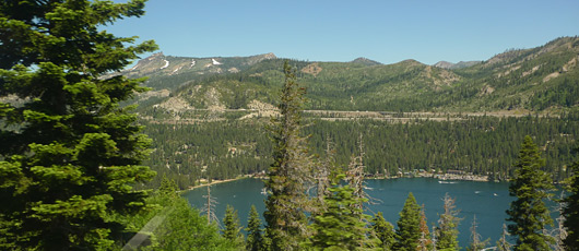 The Donner Lake, seen from the California Zephyr