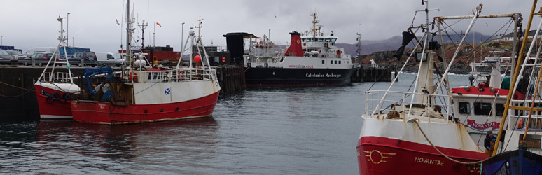 Mallaig Harbour and ferry to Skye
