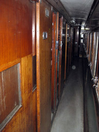First class sleeper corridor, Bulawayo to Vic Falls train