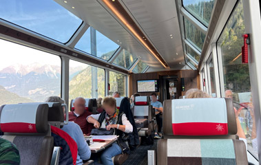 Panorama car on Glacier Express