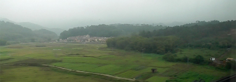 Scenery from the Hong Kong to Beijing train