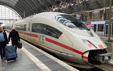 High-speed ICE3 train at Frankfurt