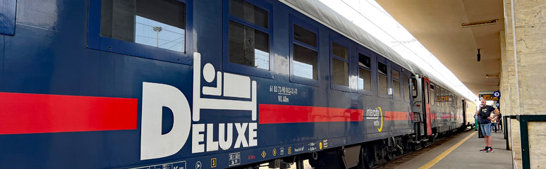 Milan-Palermo sleeper train arrived at Messina