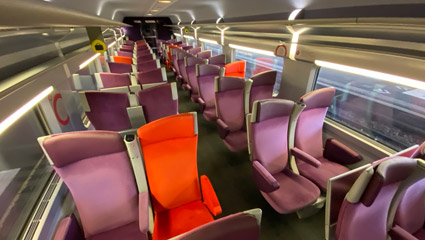 2nd class on a Paris-Milan TGV