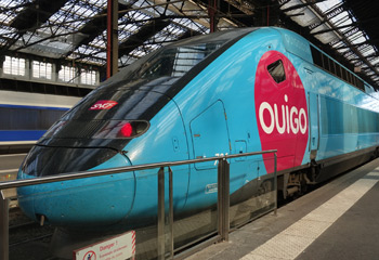 A Ouigo train in Paris