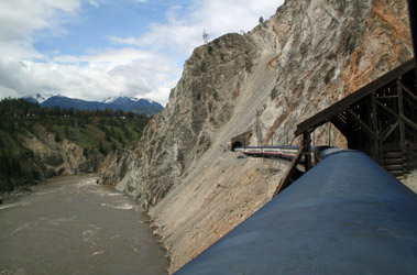 Rocky Mountaineer in Avalanche Alley