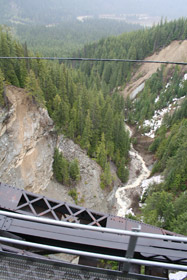 Looking down from the Stoney Creek Bridge