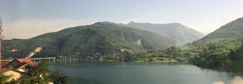 Scenery from the train between Sarajevo and Mostar