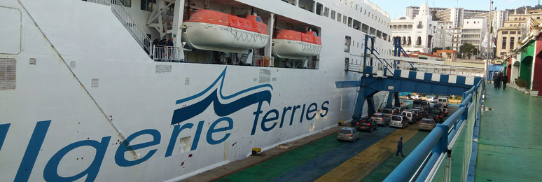 Ferry boarding in Algiers port