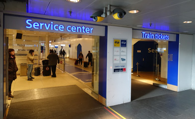 Entrance to the ticket counters