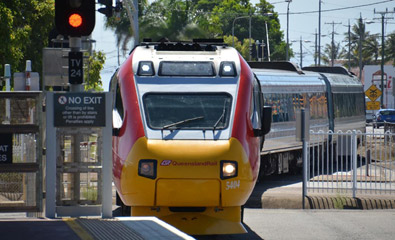 The new Spirit of Queensland tilt train