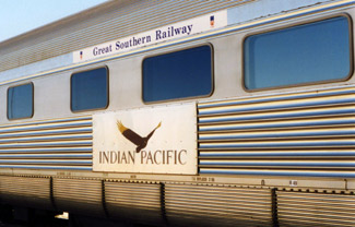 The Indian Pacific:  By train from Sydney to Adelaide to Perth
