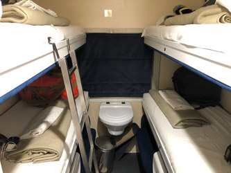 First class 4-berth sleeper, Botswana