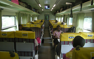 1st class on train from Douala to Yaound