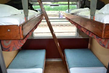 1st class couchette on Yaound to Ngaoundere train