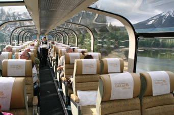 Rocky Mountaineer:  Gold Leaf dome car